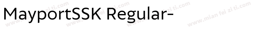 MayportSSK Regular字体转换
